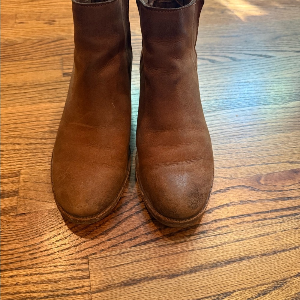 6.5 Kork Ease Women's Brown Leather Ankle Boots